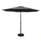 Instahut Outdoor Umbrella 3m Base Beach Pole Garden Tilt Sun Patio UV Black