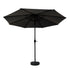 Instahut Outdoor Umbrella 3m Base Beach Pole Garden Tilt Sun Patio UV Black
