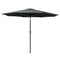 3m Outdoor Umbrella Beach Pole Garden Patio Tilt Black