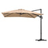 Instahut Outdoor Umbrella 3m Left-right Tilting Cantilever Patio Parasol Beige