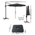 3m Outdoor Umbrella w/Base Cantilever Beach Roma 360 Degree Tilt Charcoal