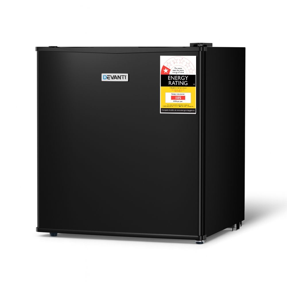 31L Upright Freezer – Compact Vertical Freezer, Black, Reversible Door