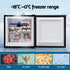 31L Upright Freezer – Compact Vertical Freezer, Black, Reversible Door