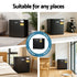 31L Upright Freezer – Compact Vertical Freezer, Black, Reversible Door