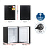 Devanti 42L Upright Freezer Black, Compact Mini Freezer for Caravan & Office