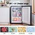 Devanti 42L Upright Freezer Black, Compact Mini Freezer for Caravan & Office