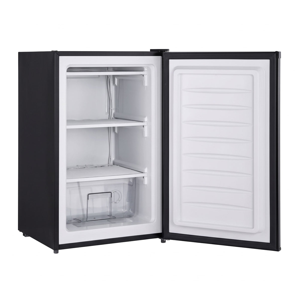 Devanti 81L Upright Freezer, Compact Bar Freezer with Drawer, Quiet & Freon-Free