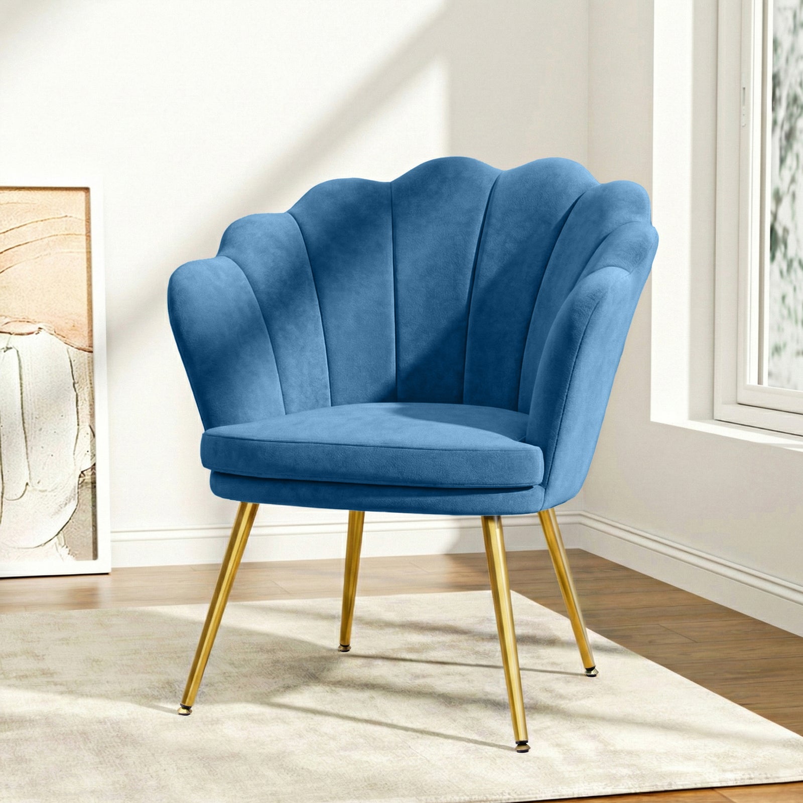 Armchair Velvet Blue Callista