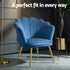 Armchair Velvet Blue Callista