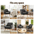 2X Armchair Lounge Chair Accent Tub Chair Charcoal ANNE