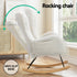 Artiss Rocking Chair Armchair Pillow Boucle White