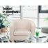 Artiss Armchair Tub Chair Beige Abby