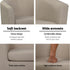Artiss Abby Armchair Linen Accent Chair Beige Wooden Frame Extra Thick Foam