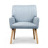 2X Armchair Fabric Blue Grey
