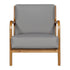 Armchair Fabric Light Grey