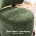 Artiss Armchair Occasional Chair Linen Upholstered Curved Backrest Green
