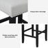 Artiss 2x Bar Stools Kitchen Dining Chairs Counter Fabric Stool Wooden Ada Grey