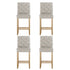 Artiss 4x Bar Stools Linen Upholstered Chairs