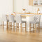 Artiss 4x Linen Bar Stools Beige Tufted Upholstered Wooden Legs