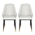 Artiss Dining Chairs Set of 2 Leather Seat Beige and Black