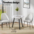 Artiss Dining Chairs Set of 2 Leather Seat Beige and Black