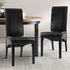 Artiss Dining Chairs Set of 2 Leather Parsons Chair Black