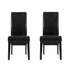 Artiss Dining Chairs Set of 2 Leather Parsons Chair Black
