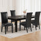 Artiss Set of 2 Black PU Leather Parsons Dining Chairs Wooden Frame