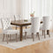 Artiss Set of 4 Beige Velvet Dining Chairs Button Tufted Rubberwood