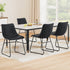Artiss 4x Dining Chairs Retro PU Leather Kitchen Lounge Cafe Accent Chair Black