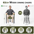 Artiss Dining Chairs Set of 2 Velvet Upholstered Barrel Chairs with Curved Armrests & Back Green