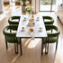 Artiss Dining Chairs Set of 2 Velvet Upholstered Barrel Chairs with Curved Armrests & Back Green