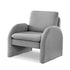 Armchair Accent Chair Lounge Tub Sofa Couch Curved Arm Seat Boucle Grey