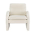 Armchair Accent Chair Lounge Tub Sofa Couch Curved Arm Seat Boucle White