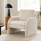 Artiss Armchair Accent Chair Lounge Tub Sofa Couch Curved Arm Seat Boucle White