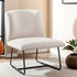 Artiss Accent Chair Armless Armchair Sled Cross Leg Beige