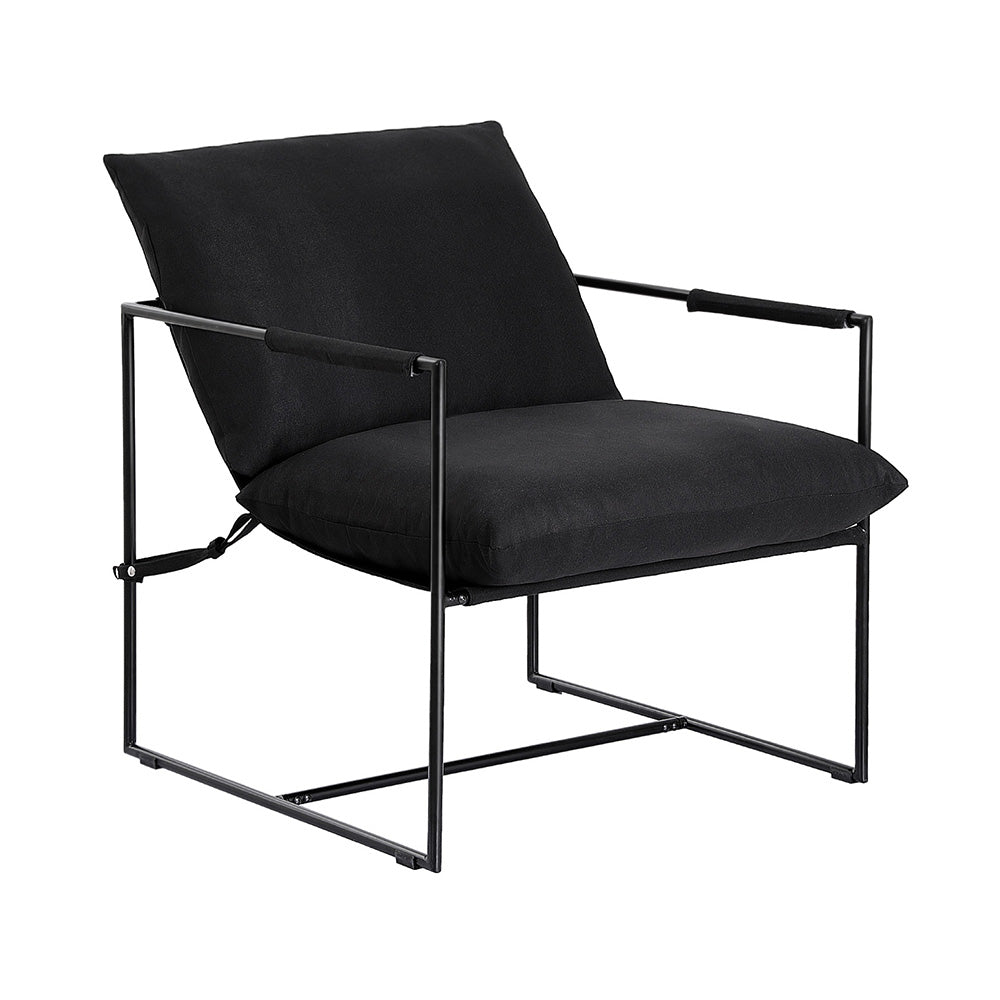 Armchair Lounge Chair Sling Black