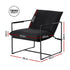 Armchair Lounge Chair Sling Black