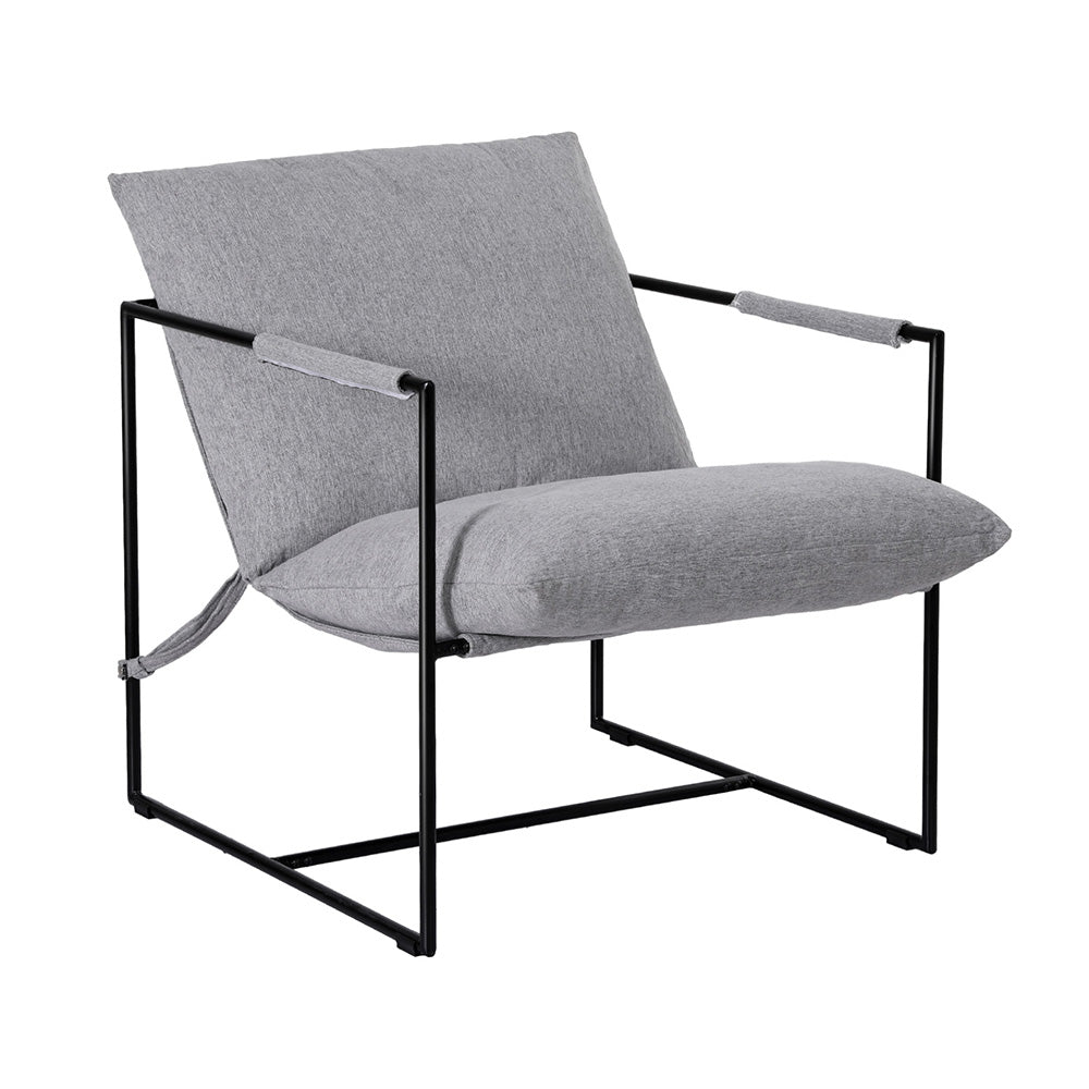 Armchair Lounge Chair Sling Grey