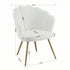 Armchair Teddy Fleece White Callista