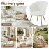 Armchair Teddy Fleece White Callista