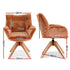 Swivel Chair Armchair Nursing Velvet Brown