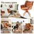 Swivel Chair Armchair Nursing Velvet Brown
