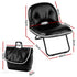 Foldable Chair 2-In-1 Armchair Lounge Chair Portable Black