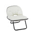 Foldable Chair 2-In-1 Armchair Lounge Chair Portable White