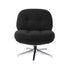 Swivel Chair Nursing Armchair Lounge Corduroy Steel Star Base Black