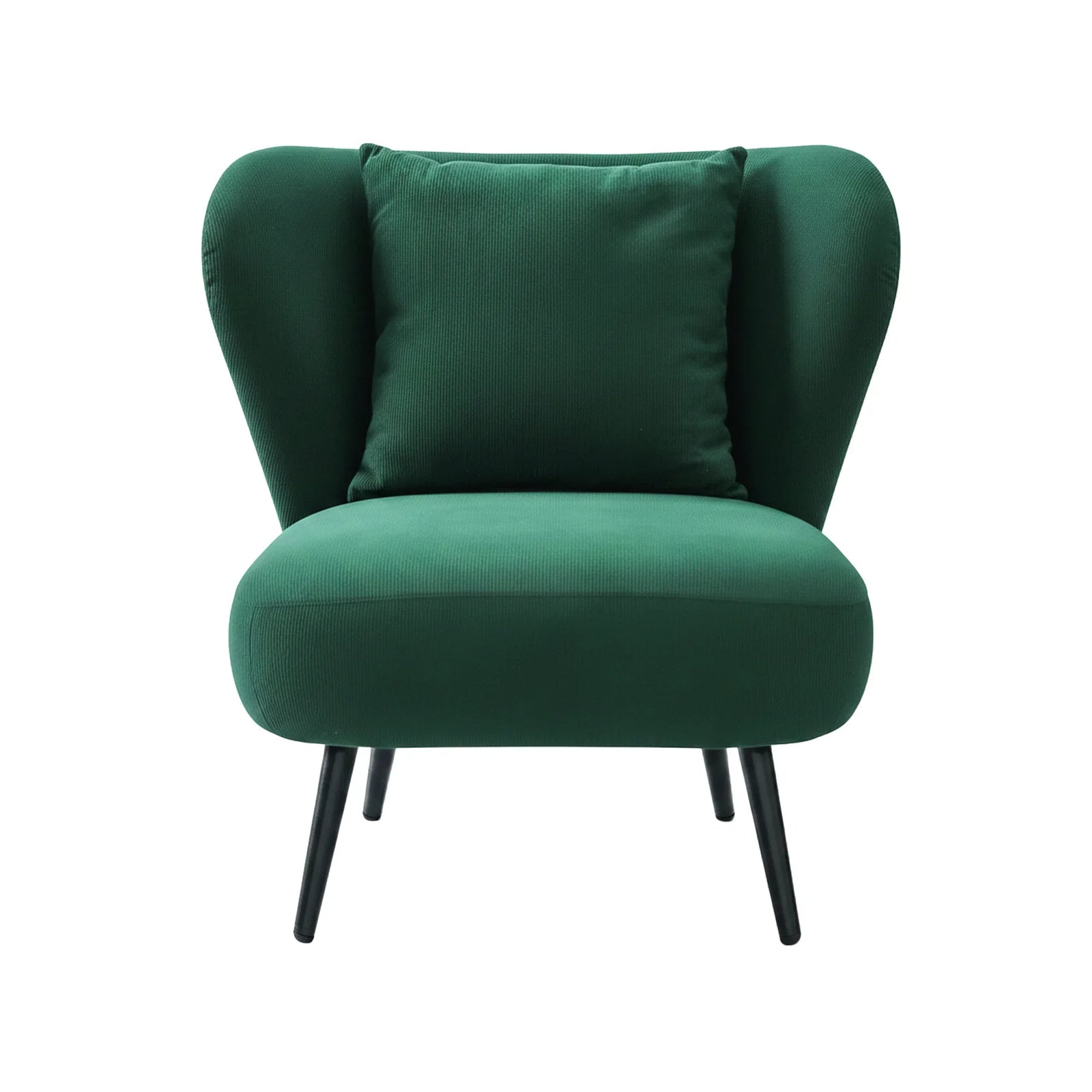 Armchair Accent Chair Lounge Tub Sofa Couch Corduroy Velvet Green