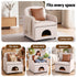 Artiss Armchair PU Leather Pet Accent Lounge Chair Cushion Beige