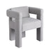 Armchair Accent Chair Lounge Sofa Couch Boucle Fabric Grey