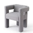 Armchair Accent Chair Lounge Sofa Couch Boucle Fabric Grey